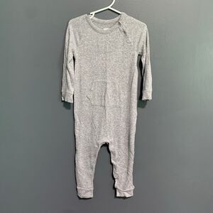 Baby GAP 18-24m Soft Stretchy Heathered Gray Snap Up Romper